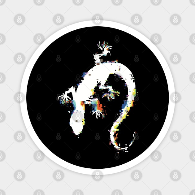 SL4 SL Korean Manhwa Anime Black and White Glitch Lizards Mark Villain Logo Player Killer PK Symbol Cool Silhouette x itsMePopoi September 2023 Magnet by itsMePopoi